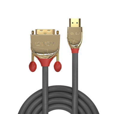 LINDY 15m Gold HDMI to DVI-D-Cable