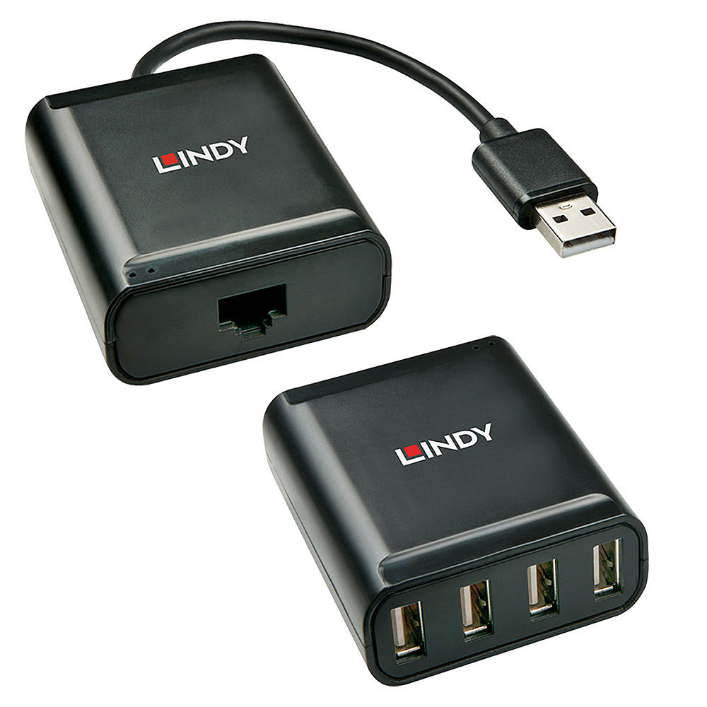 LINDY Extender 4 ports USB 2.0 Cat.5 60m LINDY Extender 4 ports USB 2.0 Cat.5 60m