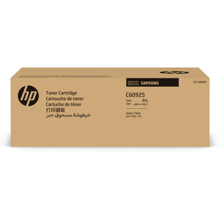 HP CLT-C6092S - Cyan - original - cartouche de toner (SU082A) - pour Samsung CLP-770ND, CLP-770NDK, CLP-770NDKG, CLP-775N, CL