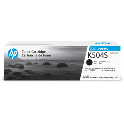 HP CLT-K504S - Noir - original - cartouche de toner (SU158A) - pour Samsung CLP-415, CLX-4195, MultiXpress SL-C1453, C1454, X