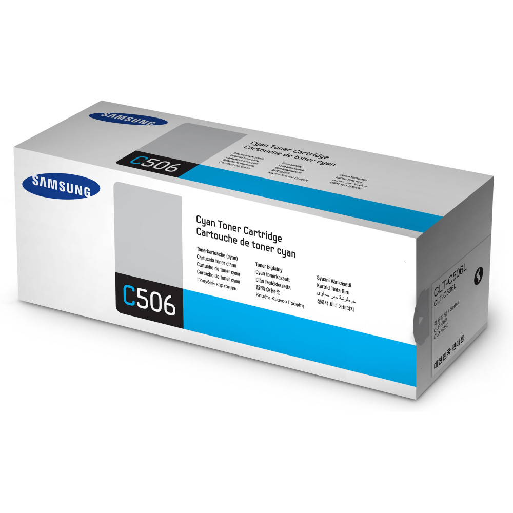 HP CLT-C506L -   rendement  lev  - cyan - original - cartouche de toner (SU038A) - pour Samsung CLP-680DW, CLP-680ND, CLX-626