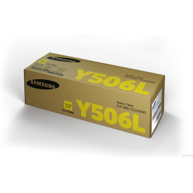 HP CLT-Y506L -   rendement  lev  - jaune - original - cartouche de toner (SU515A) - pour Samsung CLP-680DW, CLP-680ND, CLX-62