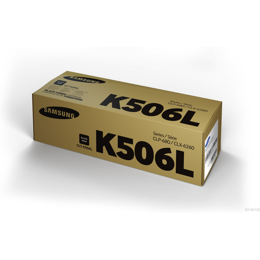 HP CLT-K506L -   rendement  lev  - noir - original - cartouche de toner (SU171A) - pour Samsung CLP-680DW, CLP-680ND, CLX-626