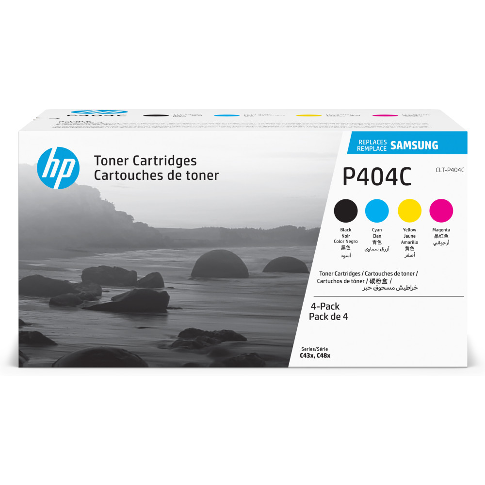 HP CLT-P404C - Pack de 4 - noir, jaune, cyan, magenta - original - cartouche de toner (SU365A) - pour Samsung CLX-3302, 3303, HP CLT-P404C - Pack de 4 - noir, jaune, cyan, magenta - original - cartouche de toner (SU365A) - pour Samsung CLX-3302, 3303,