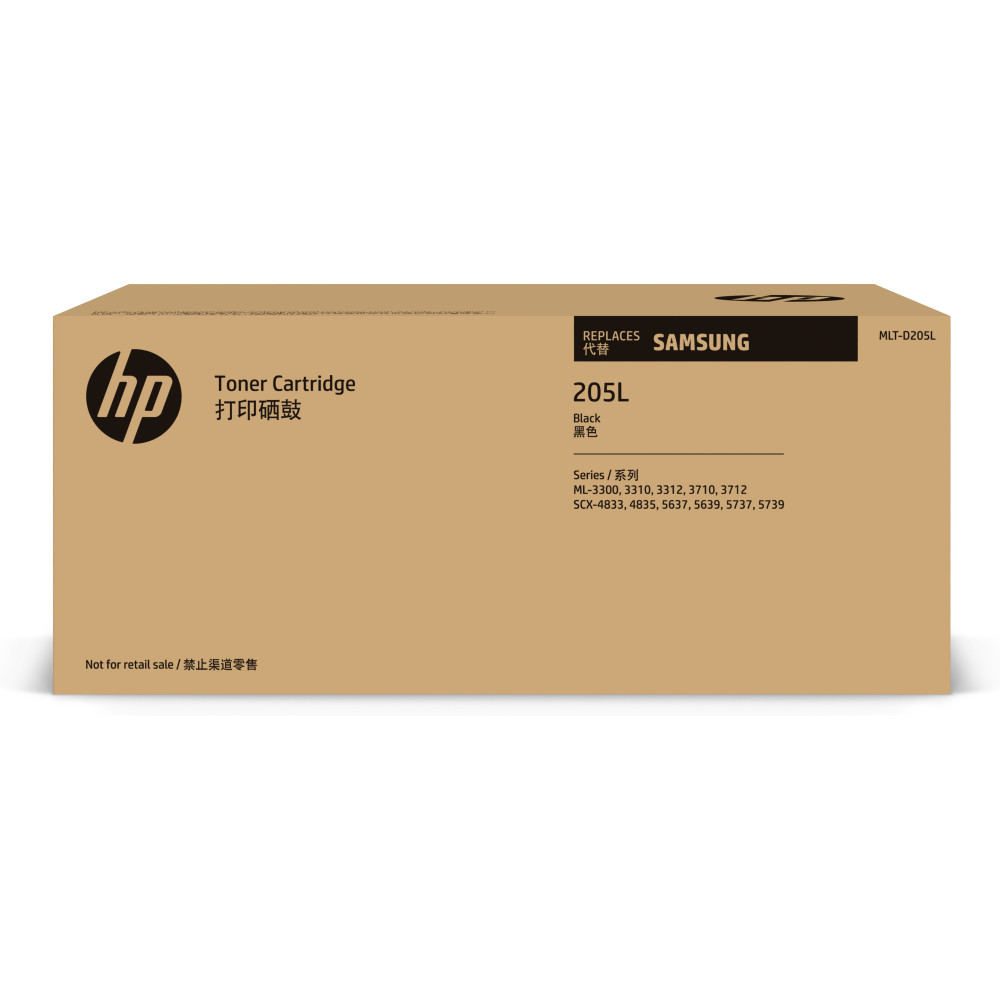 HP MLT-D205L -   rendement  lev  - noir - original - cartouche de toner (SU963A) - pour Samsung ML-3300, 3310, 3312, 3700, 37