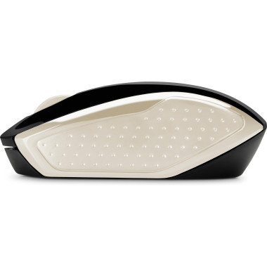 HP 200 - Souris - droitiers et gauchers - optique - sans fil - 2.4 GHz - r cepteur sans fil USB - or de soie - pour HP 20, 22