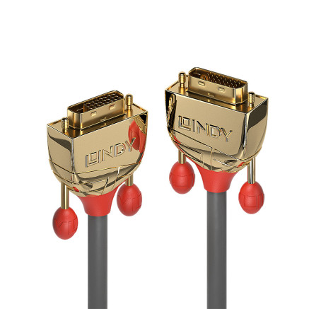 LINDY 7.5m DVI-D Dual Link Cable Gold