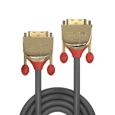 LINDY 7.5m DVI-D Dual Link Cable Gold