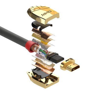 LINDY 3m High Speed HDMI Cable Gold