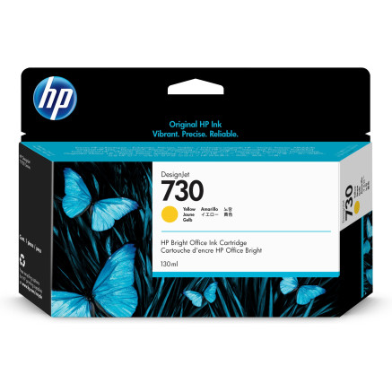 HP 730 - 130 ml - jaune - original - DesignJet - cartouche dencre - pour DesignJet SD Pro MFP, T1600, T1600dr, T1700, T1700dr