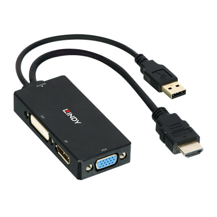 LINDY HDMI to DP DVI VGA Converter