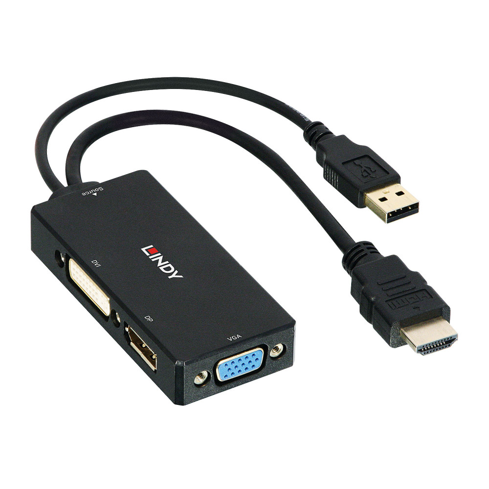 LINDY HDMI to DP DVI VGA Converter LINDY HDMI to DP DVI VGA Converter