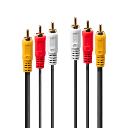 LINDY Audio Video Cable 3xPhono 10m