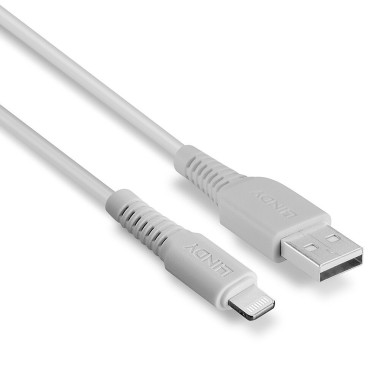 LINDY 0.5m USB to Lightning Cable white