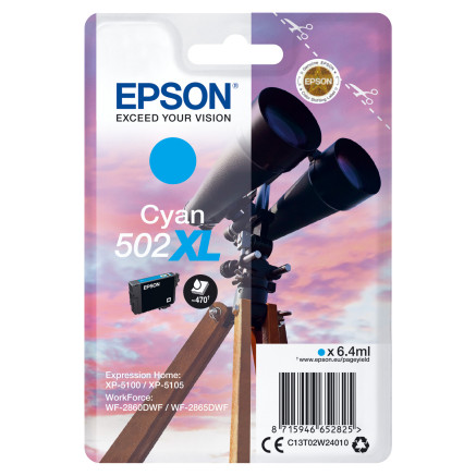 EPSON 1LB Singlepack Cyan 502XL Ink w s
