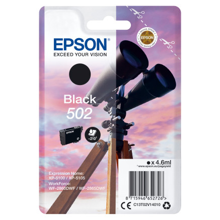 EPSON 4LB Singlepack Black 502 Ink w s