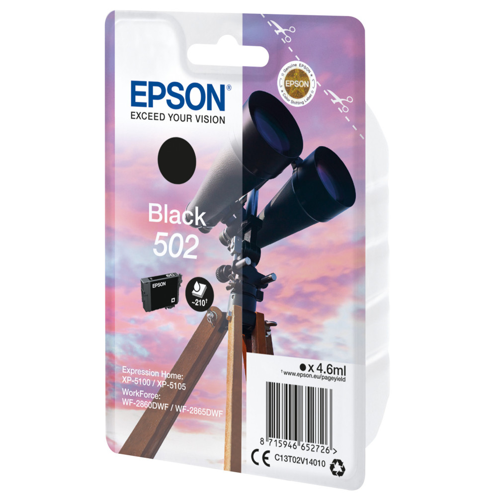 EPSON 4LB Singlepack Black 502 Ink w s