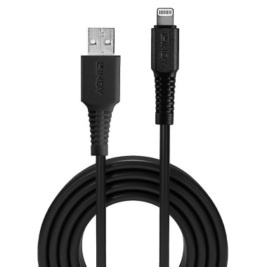 LINDY 2m USB to Lightning Cable black