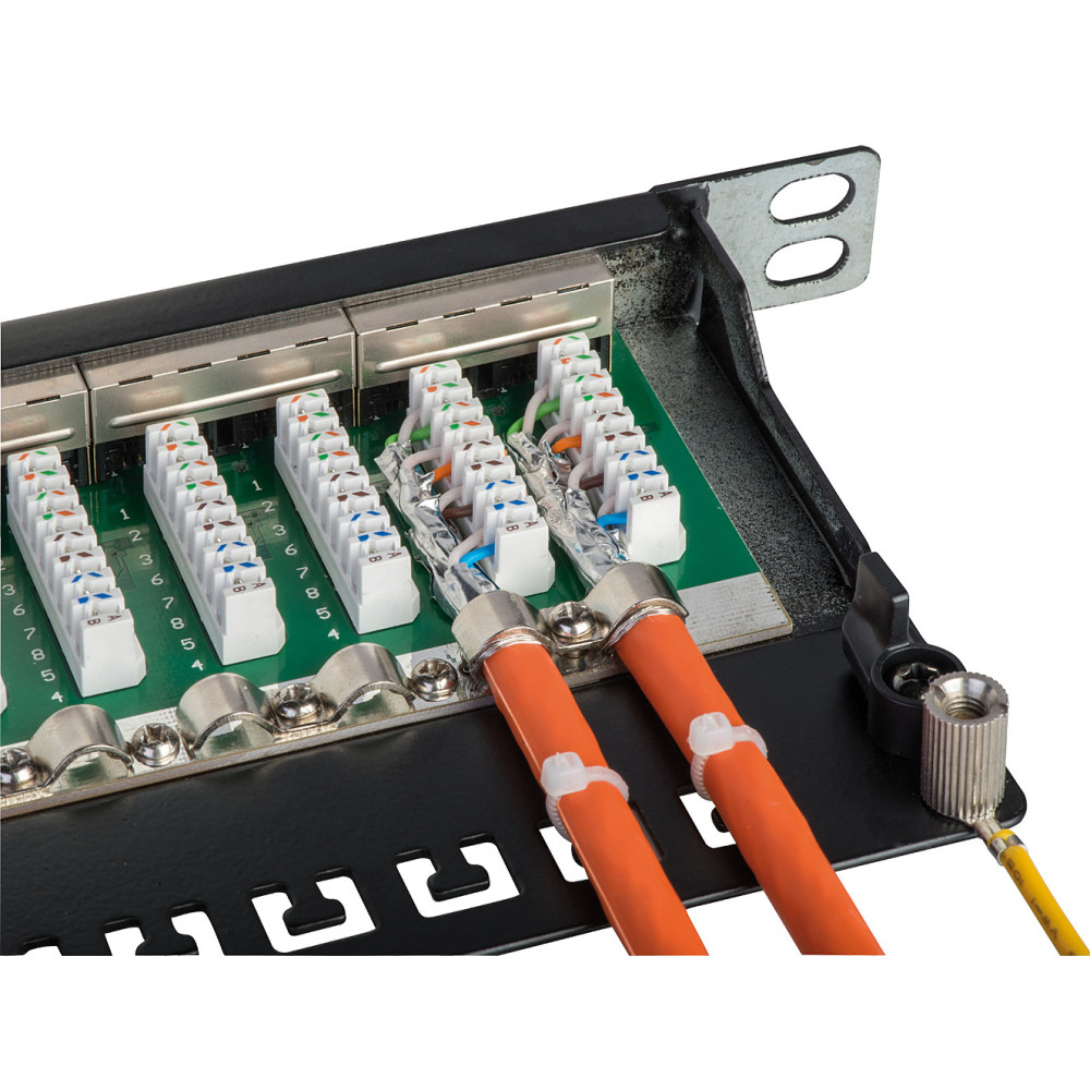 LINDY Cat.6A Patch Panel 24p STP 1 2 U