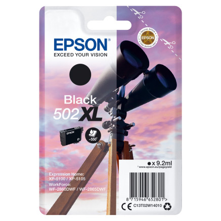 EPSON 4LB Singlepack Black 502XL Ink