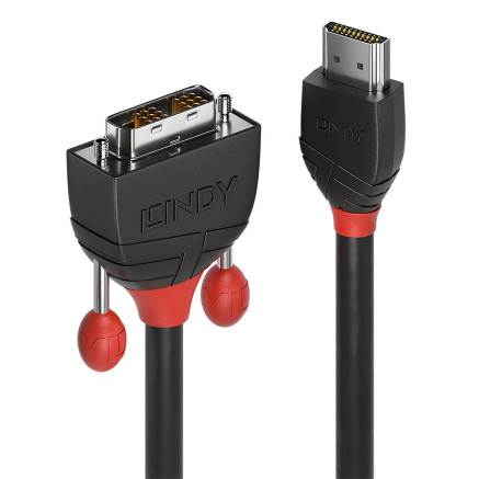 LINDY CÃ¢ble HDMI vers DVI-D Black Line