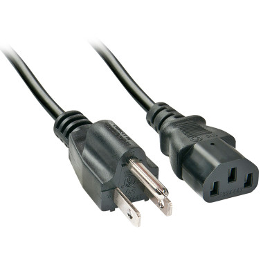 LINDY 2m IEC mains lead US