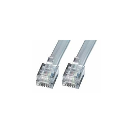 LINDY RJ-11 Cable silver