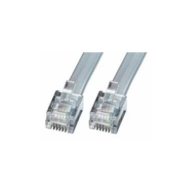 LINDY RJ-11 Cable silver