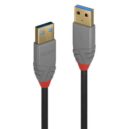 LINDY CÃ¢ble USB 3.0 Type A Anthra Line