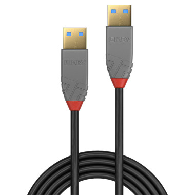 LINDY CÃ¢ble USB 3.0 Type A Anthra Line