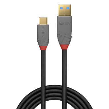 LINDY CÃ¢ble USB 3.1 type C A 5A Anthra