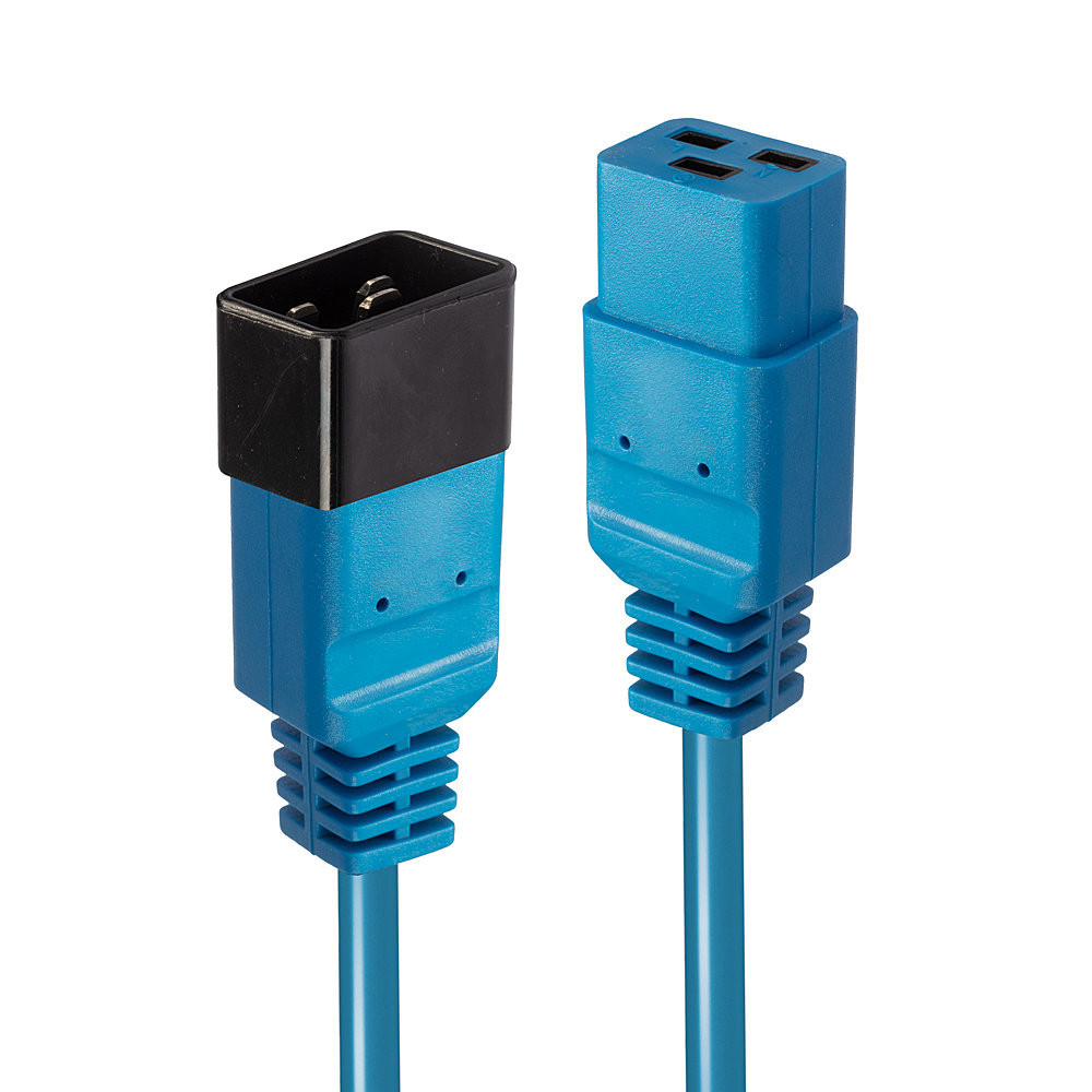 LINDY 1m IEC C19 to C20 Cable Blue LINDY 1m IEC C19 to C20 Cable Blue