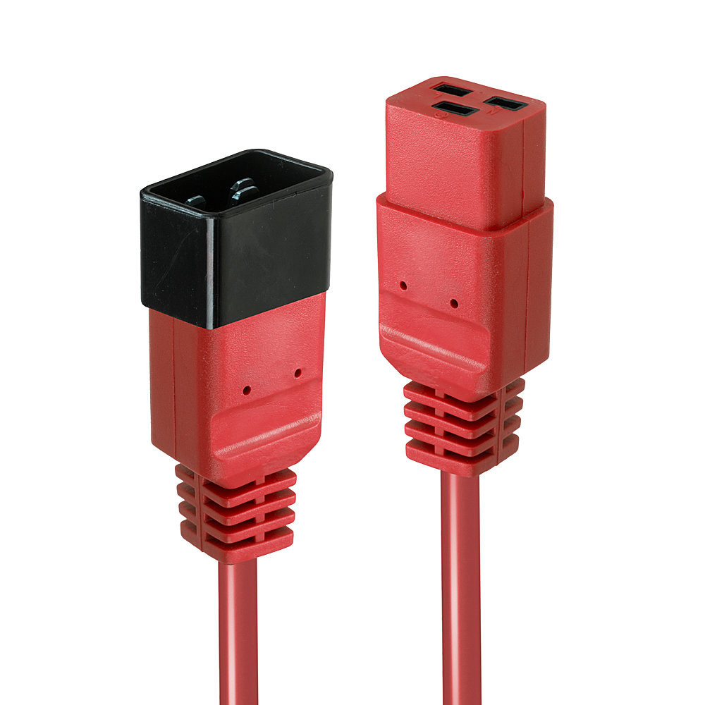 LINDY 1m IEC C19 to C20 Cable Red LINDY 1m IEC C19 to C20 Cable Red