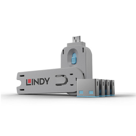 LINDY ClÃ© USB et 4 bloqueurs de ports