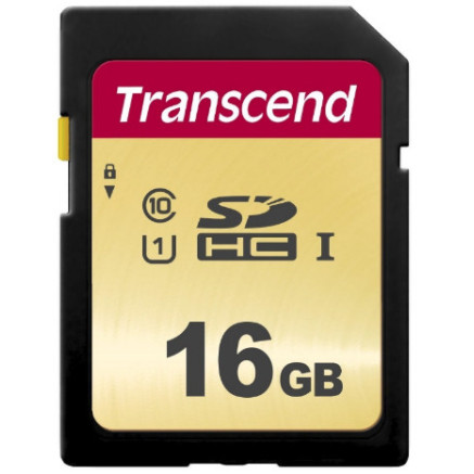 TRANSCEND 16Go UHS-I U1 Carte SD puce