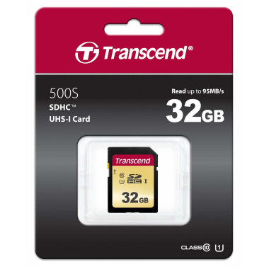 TRANSCEND 32Go UHS-I U1 Carte SD puce