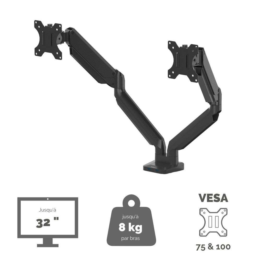 FELLOWES BRAS PORTE ÃCRAN DOUBLE PLAT