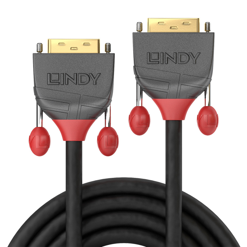 LINDY 15m DVI-D Cable M M Anthra Line