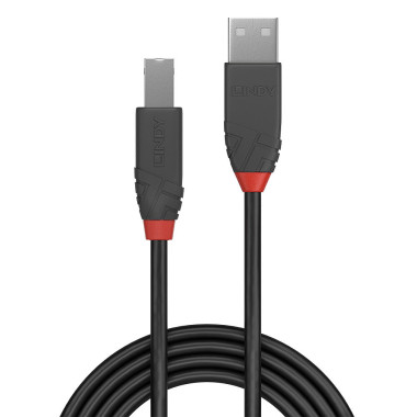 LINDY CÃ¢ble USB 2.0 type A vers B Anthra