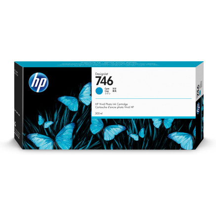 HP 746 - 300 ml - cyan - original - DesignJet - cartouche dencre - pour DesignJet Z6, Z6dr, Z9+, Z9+dr