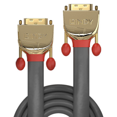 LINDY 20m DVI-D Dual Link Cable Gold
