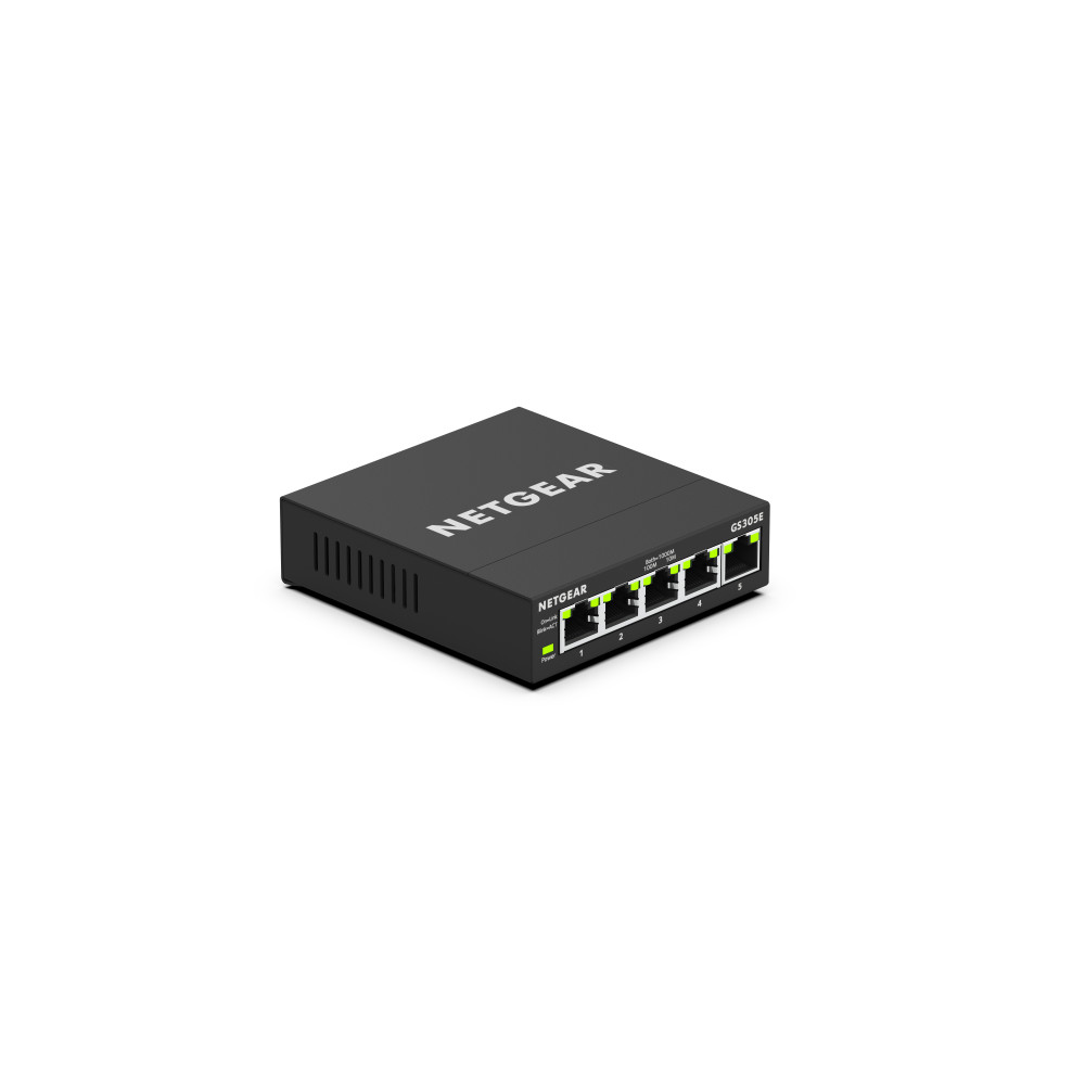 NETGEAR Switch Desktop 5-port 101001000 GS305E-100PES NETGEAR Switch Desktop 5-port 101001000 GS305E-100PES