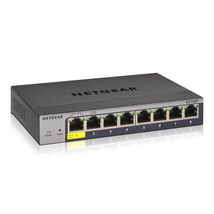 NETGEAR Switch Desktop Pro 8-port 101001000 GS108T-300PES