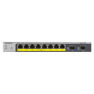 NETGEAR Switch Desktop Gigabit Smart 8-port 101001000 GS110TP-300EUS