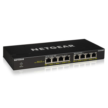 NETGEAR Switch 8-port 101001000 GS308PP-100EUS