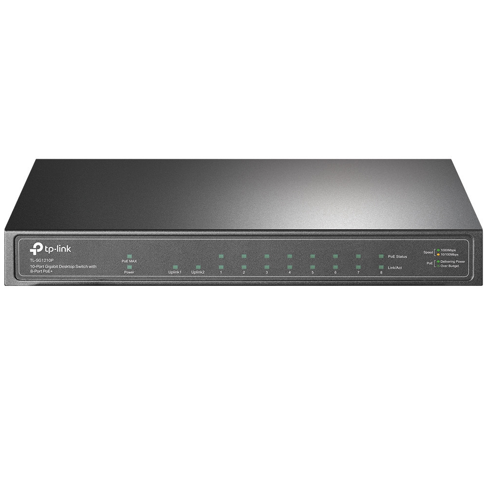 TP-Link Switch 8-port 10100100 TL-SG1210P TP-Link Switch 8-port 10100100 TL-SG1210P