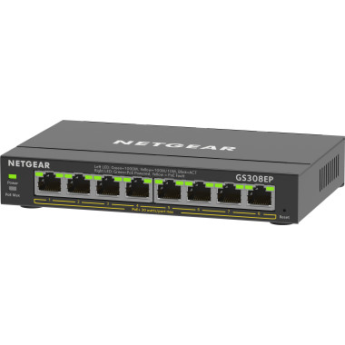 NETGEAR Plus Switch 8-port 101001000 GS308EP-100PES