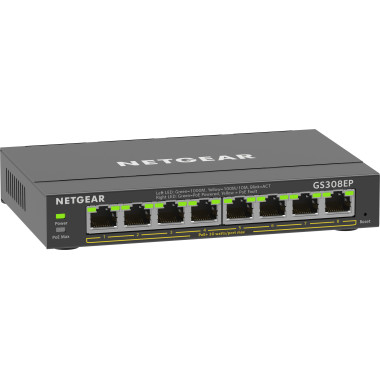 NETGEAR Plus Switch 8-port 101001000 GS308EP-100PES