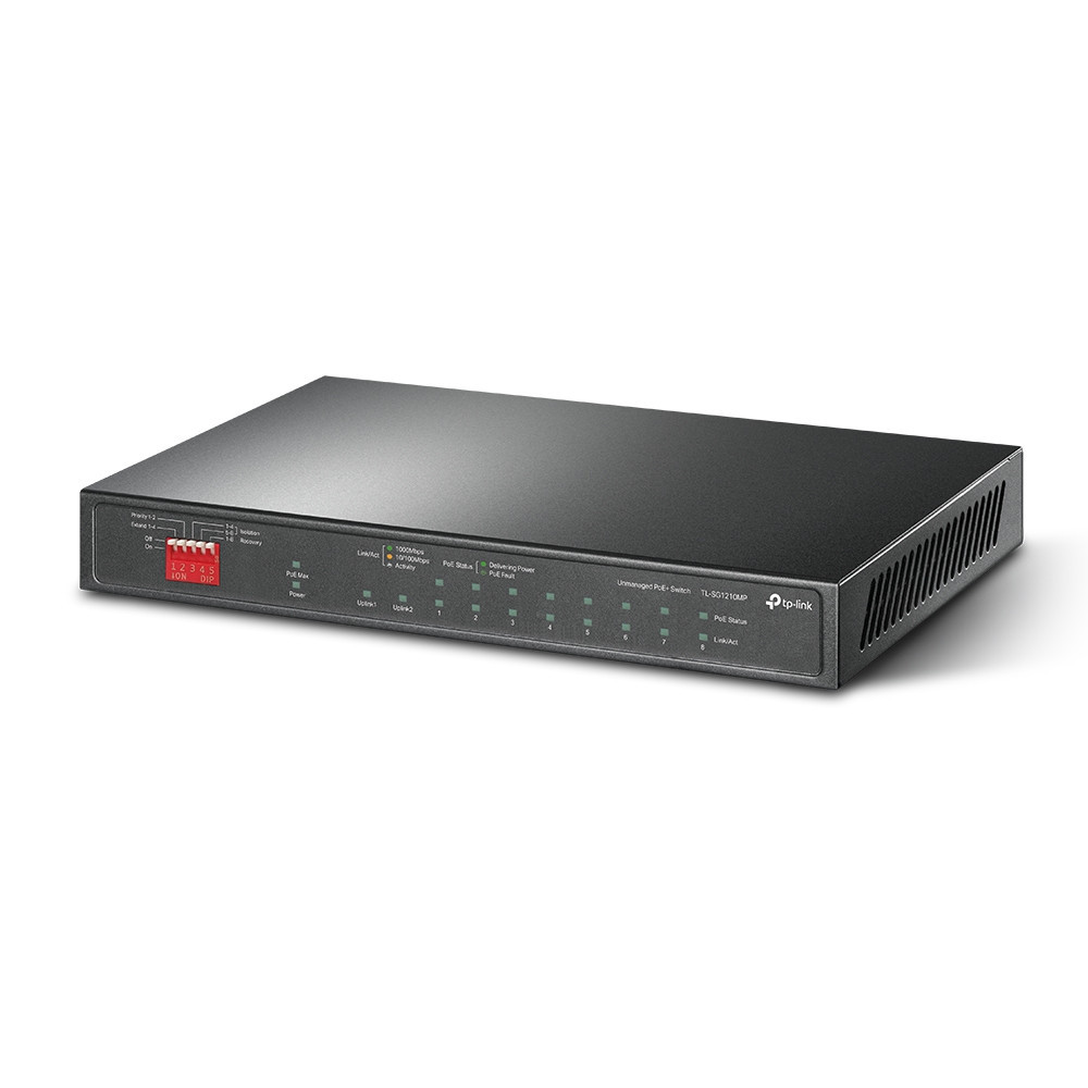 TP-Link Switch 8-port 101001000 TL-SG1210MP
