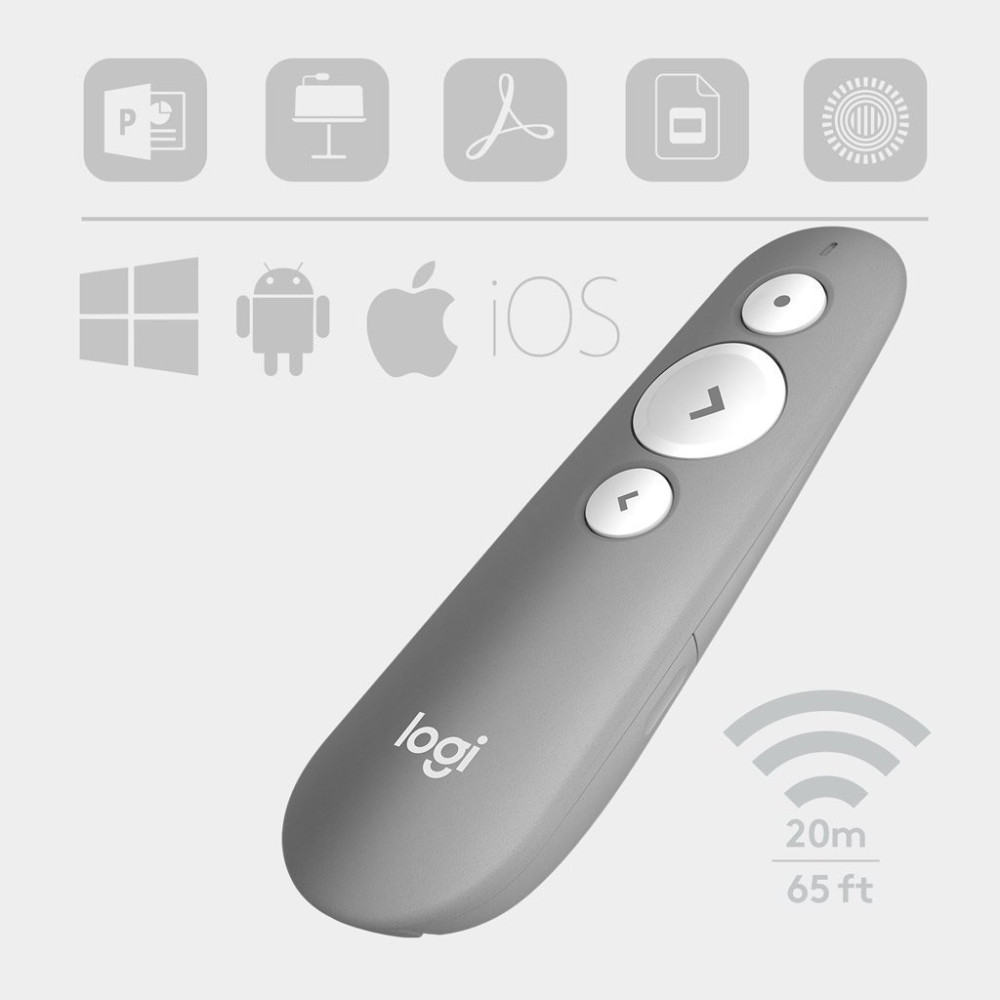 Logitech Wireless Presenter R500 Grau (910-006520)
